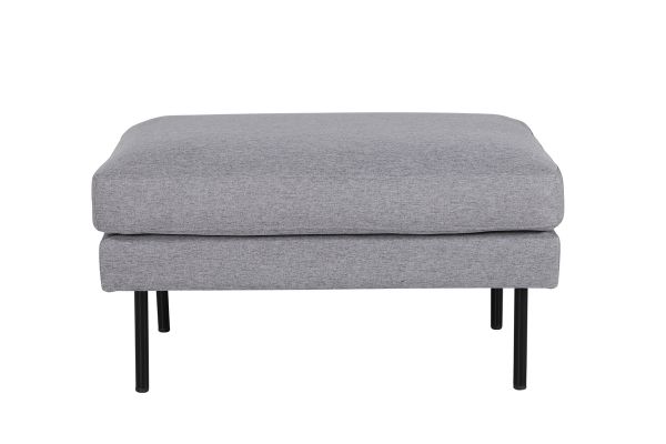 Imagine Zoom Ottoman - Material textil negru/ gri-otel