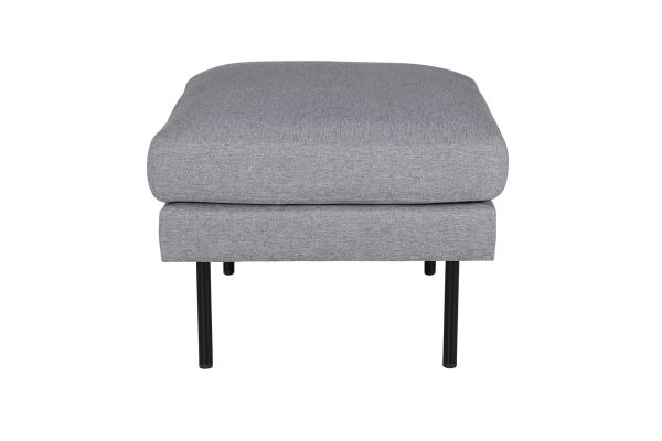 Imagine Zoom Ottoman - Material textil negru/ gri-otel