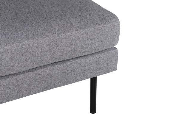 Imagine Zoom Ottoman - Material textil negru/ gri-otel