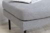 Imagine Zoom Ottoman - Material textil negru/ gri-otel