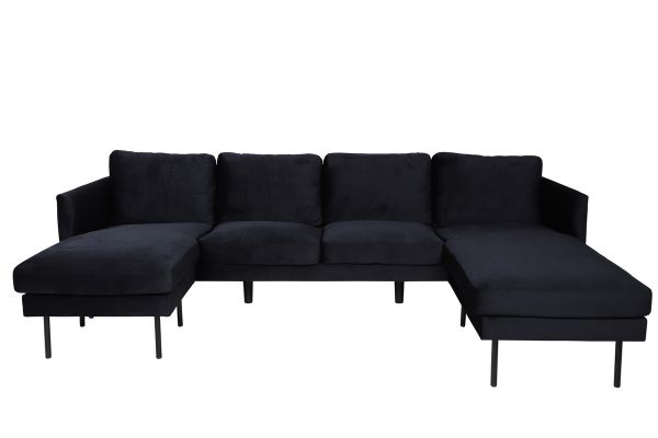 Imagine Traducere:
Canapea Zoom U-Sofa - Negru / Catifea neagra