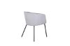 Scaun dining tapitat gri deschis/negru Berit