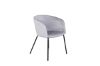 Scaun dining tapitat gri deschis/negru Berit