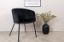 Scaun dining tapitat negru Berit