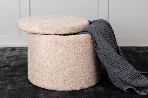 Imagine Dunken Pouf - / Beige Teddy