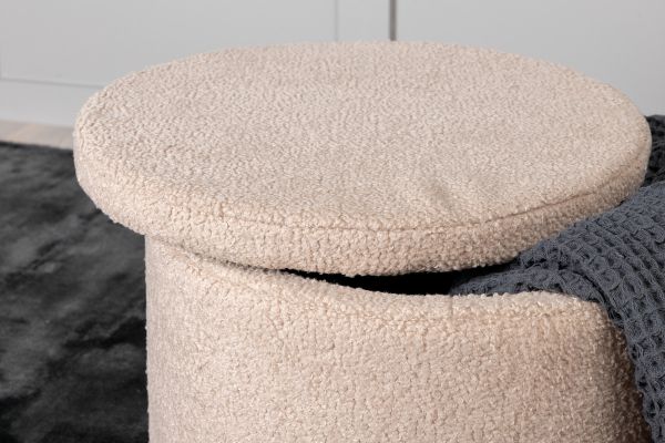 Imagine Dunken Pouf - / Beige Teddy