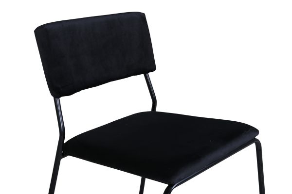 Imagine Kenth Chair 2-pack - Negru / Catifea Neagră