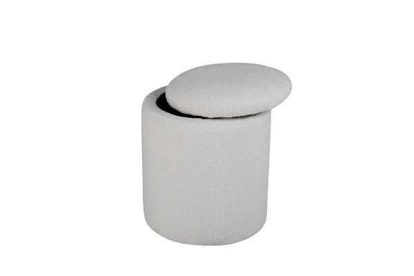 Imagine Limpen Pouf - / Teddy Offwhite