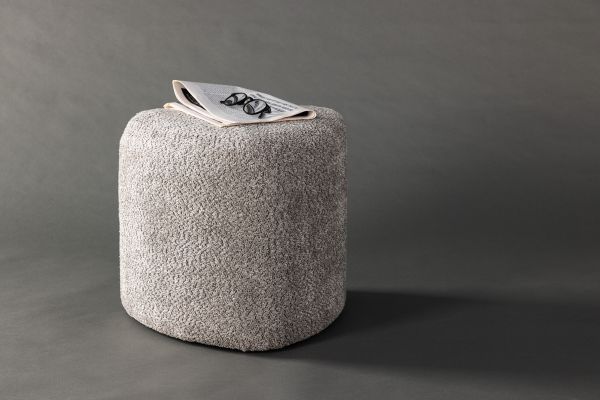 Imagine Vă rog să traduceți complet Peg Pouf - Grey Boucle