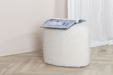 Imagine Peg Pouf - / Teddie Offwhite