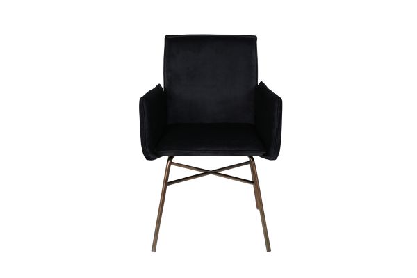 Imagine Petra Chair - Distressed Copper / Black Velvet