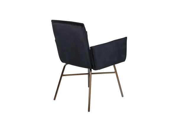 Imagine Petra Chair - Distressed Copper / Black Velvet