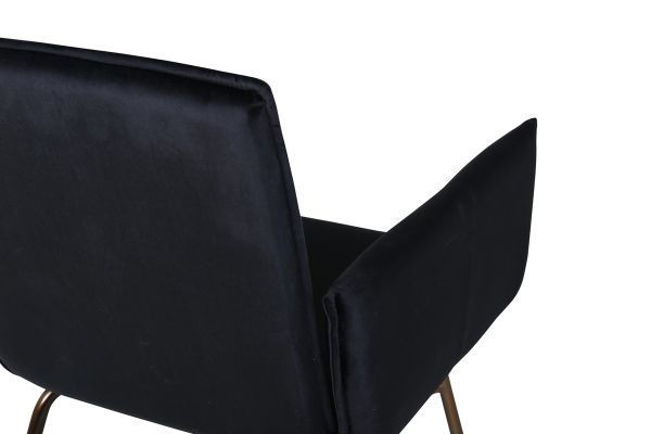 Imagine Petra Chair - Distressed Copper / Black Velvet