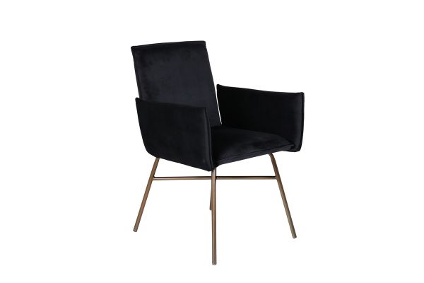 Imagine Petra Chair - Distressed Copper / Black Velvet