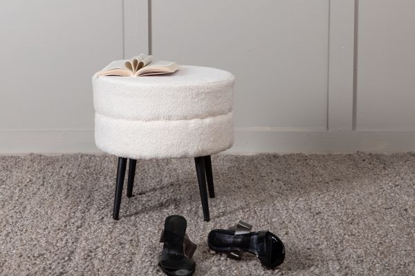 Imagine Pot Pouf / Teddy Offwhite