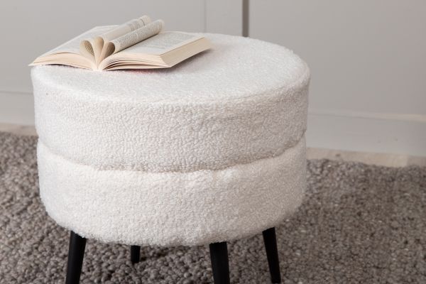 Imagine Pot Pouf / Teddy Offwhite