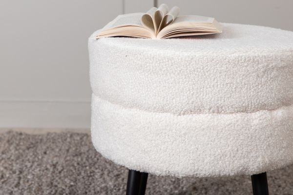 Imagine Pot Pouf / Teddy Offwhite