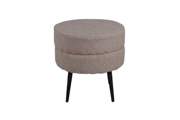 Imagine Pot Pouf - Negru / Bej Teddy