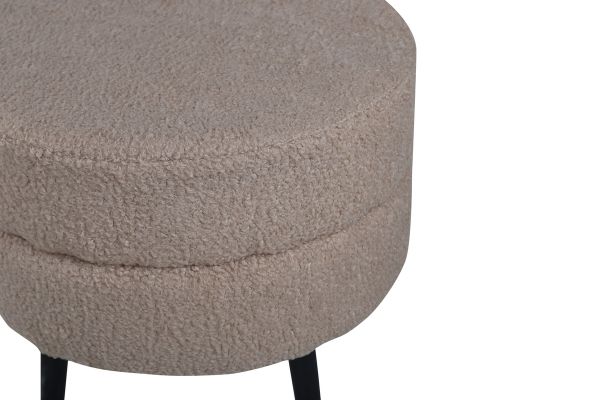 Imagine Pot Pouf - Negru / Bej Teddy