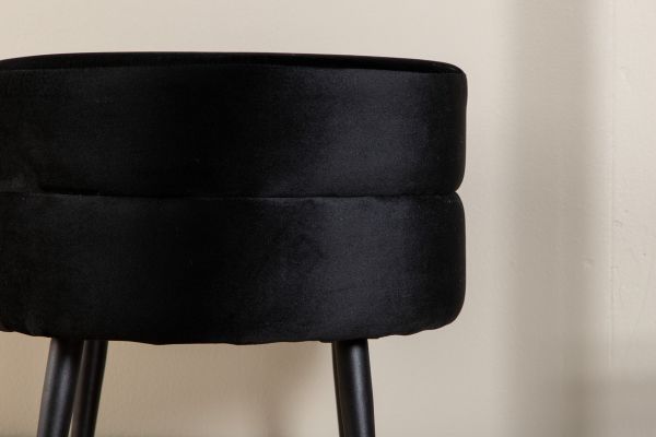 Imagine Pot Pouf - negru / velur negru