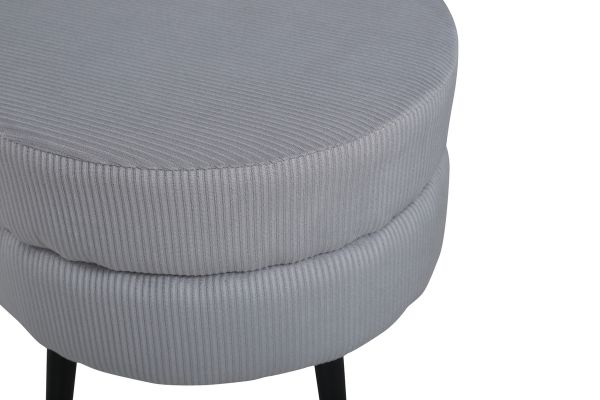 Imagine Pot Pouf - Negru / Gri Cordonat