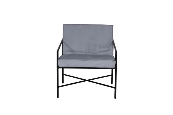 Imagine Vă rugăm să traduceți integral Rakel Single Sofa - Negru / Gri, Material Cordon