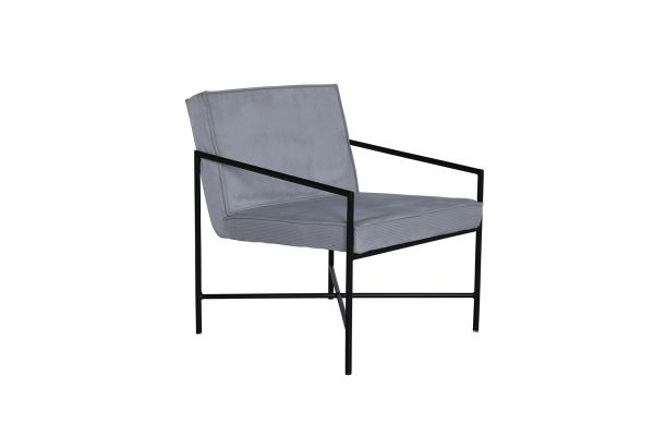 Imagine Vă rugăm să traduceți integral Rakel Single Sofa - Negru / Gri, Material Cordon