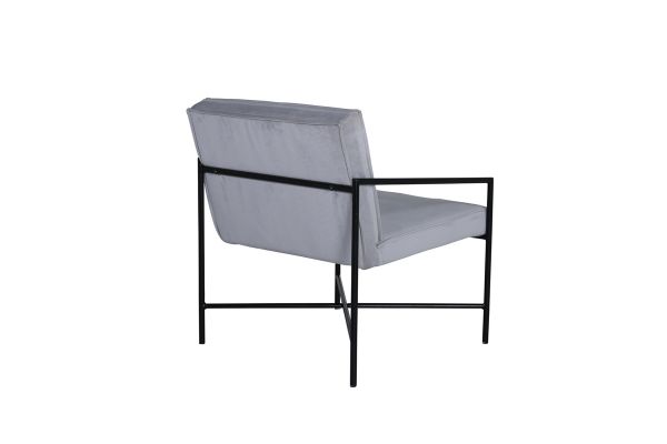 Imagine Vă rugăm să traduceți integral Rakel Single Sofa - Negru / Gri, Material Cordon