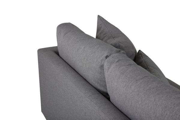 Imagine Sofia Sofa - Black / Grey Fabric