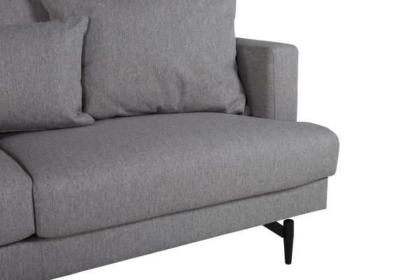 Imagine Sofia Sofa - Black / Grey Fabric