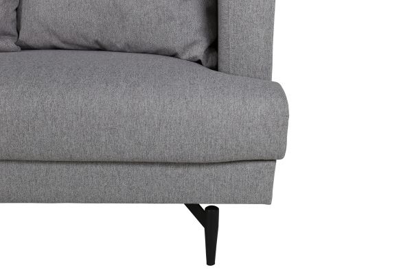 Imagine Sofia Sofa - Black / Grey Fabric