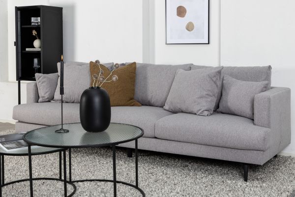 Imagine Sofia Sofa - Black / Grey Fabric