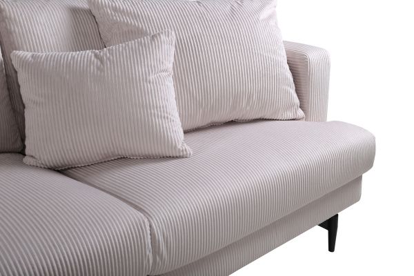 Imagine Sofia Sofa - Black / Beige Corduroy