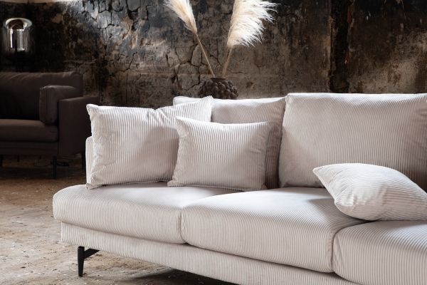 Imagine Sofia Sofa - Black / Beige Corduroy