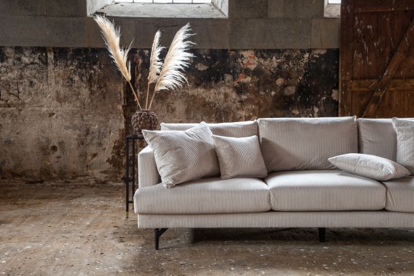 Imagine Sofia Sofa - Black / Beige Corduroy