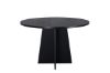 Imagine Masa de dining rotunda Bootcut - Negru / Faner Negru