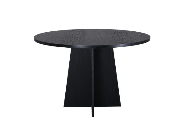 Imagine Masa de dining rotunda Bootcut - Negru / Faner Negru