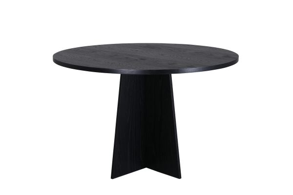 Imagine Masa de dining rotunda Bootcut - Negru / Faner Negru