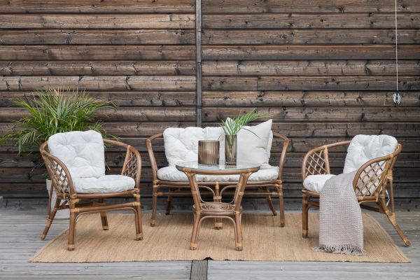 Imagine Setul de lounge Wera (3+2+) Rattan / Cușinetti offwhite