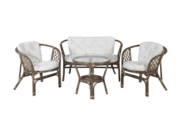 Imagine Setul de lounge Wera (3+2+) Rattan / Cușinetti offwhite