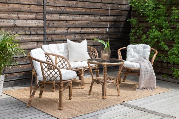 Imagine Setul de lounge Wera (3+2+) Rattan / Cușinetti offwhite