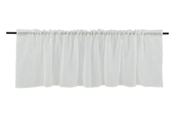 Imagine Vă rugăm să traduceți integral Kaya Curtain Polyester/fake linen - Alb / - 55*250