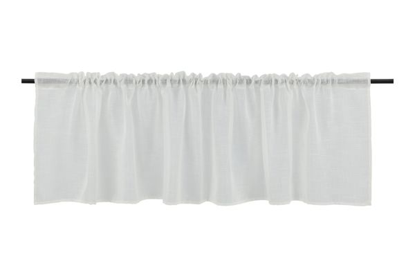 Imagine Vă rugăm să traduceți integral Kaya Curtain Polyester/fake linen - Alb / - 55*250