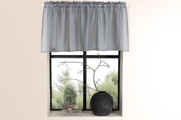 Imagine Kaya Curtain Poliester/imitație de in - Gri / - 55*250