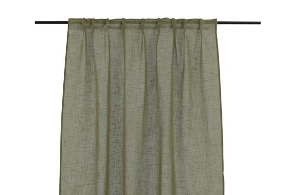 Imagine Perdele Kaya din poliester/linen artificial - Verde - 140*240