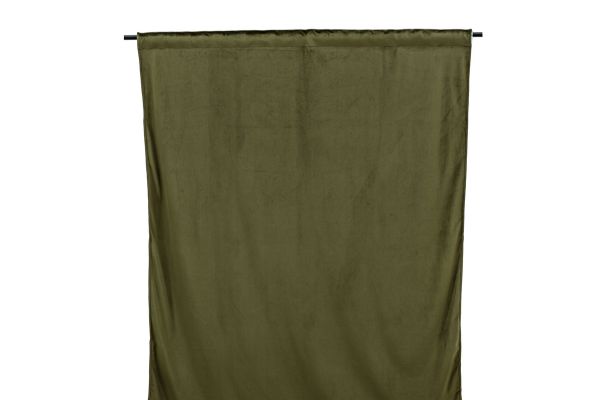 Imagine Perdea Mary din poliester/velvet - Verde - 135*250