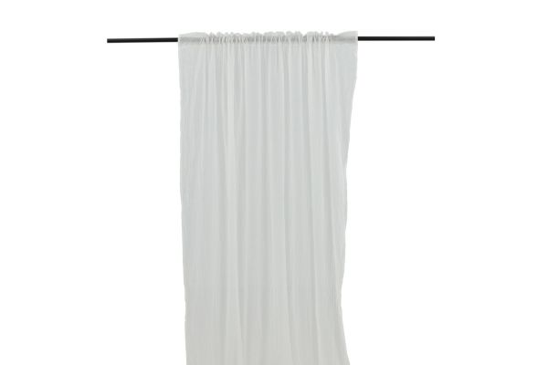 Imagine Elena Curtain Poliester/Bumbac - set de 2 bucati - Alb / - 135*290