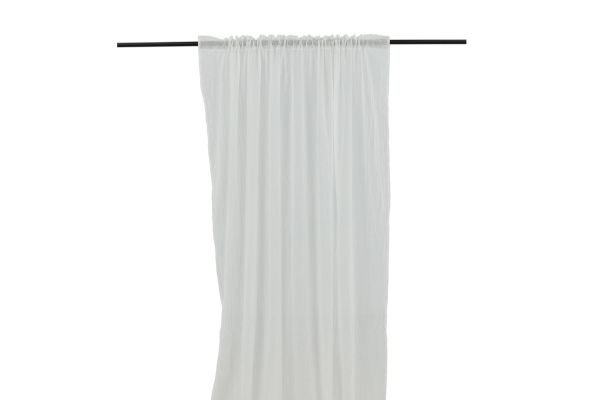 Imagine Elena Curtain Poliester/Bumbac - set de 2 bucati - Alb / - 135*290