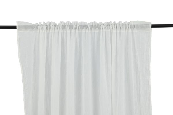 Imagine Elena Curtain Poliester/Bumbac - set de 2 bucati - Alb / - 135*290