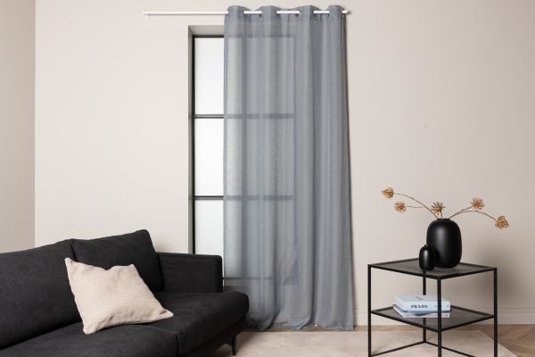 Imagine Cu Kaya Curtain Poliester/faux in - Gri - 140*290 - Cu capse